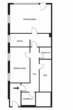 Schöne renovierte 2-Zimmer-Wohnung zu vermieten - Grundriss