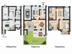 Für Ihre Familie, Reihenhaus mit Garten, Pool und Garage in Lichtenrade - Grundriss_RMH